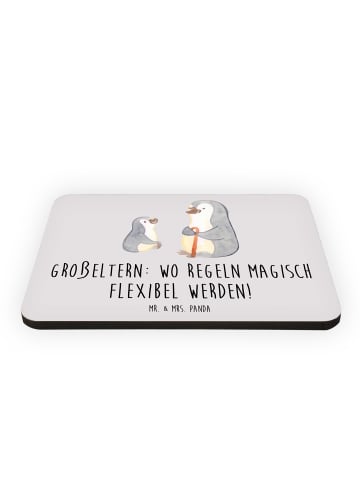 Mr. & Mrs. Panda Magnet Großeltern Magie mit Spruch in Grau Pastell