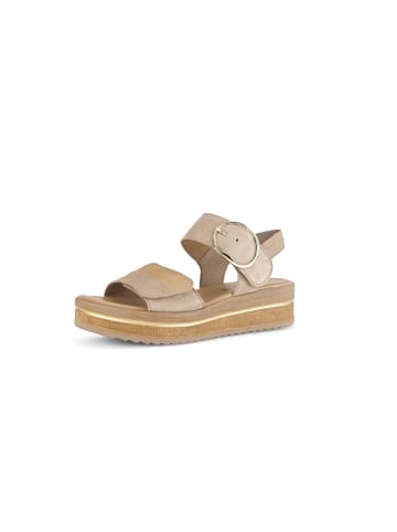 Gabor Fashion Plateau Sandale in beige