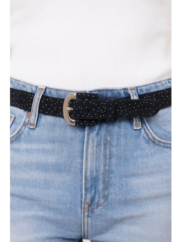 collezione alessandro Ledergürtel " Glitter Line " in schwarz