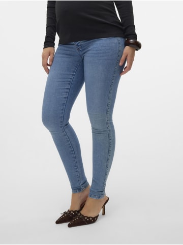 mama licious Umstandsjeans mit Skinny Fit in Medium Blue Denim