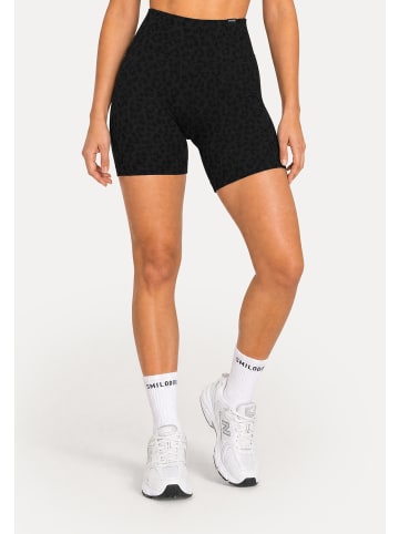 SMILODOX LEO Shorts Velvara in Schwarz Leo