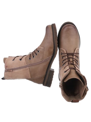 Ital-Design Stiefelette in Hellbraun