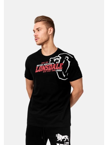Lonsdale London T-Shirt 'WALKLEY' in schwarz