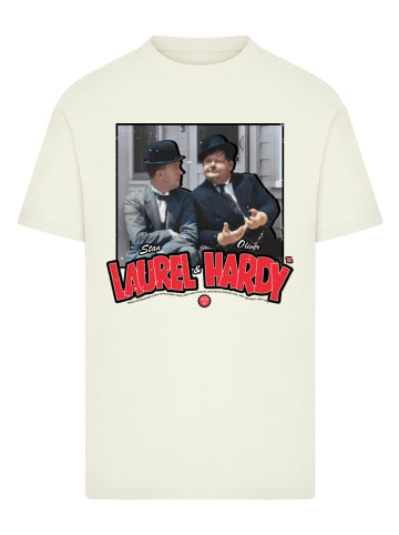 F4NT4STIC T-Shirt Stan Laurel & Oliver Hardy Comedy Duo in sand