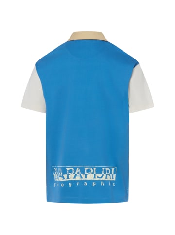 Napapijri Poloshirt E-Reflect in beige blau - 0001