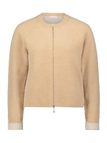 Betty Barclay Casual-Strickjacke mit Reißverschluss in Beige
