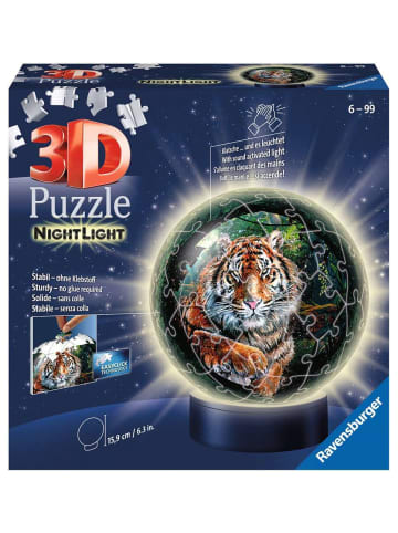 Ravensburger Konstruktionsspiel Puzzle 72 Teile 3D Puzzle-Ball Raubkatzen 6-99 Jahre in bunt