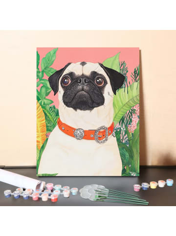 ARTNANAS DIY Malen nach Zahlen Set-"Mopsblick" 