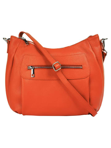 Samantha Look Umhängetasche echt Leder in orange