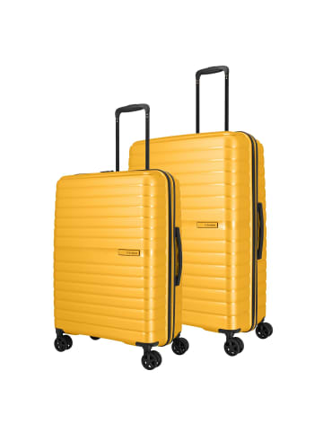 travelite Trient 4 Rollen Kofferset 2-teilig in gelb