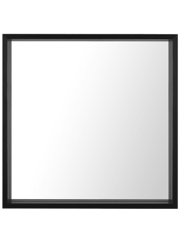 Beliani Wandspiegel BRIGNOLES in Schwarz - (W) 50 x (H) 50 x (L) 4 cm Vertikal