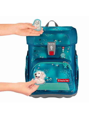 Step by Step MAGIC MAGS Dog Basty, Applikationen in Blau