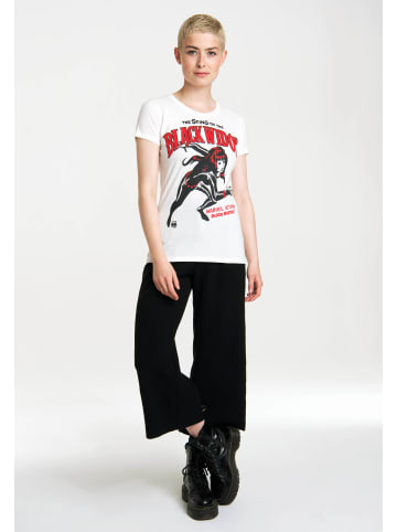 Logoshirt T-Shirt Black Widow in altweiß