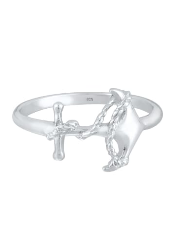 Elli Ring 925 Sterling Silber Anker in Silber