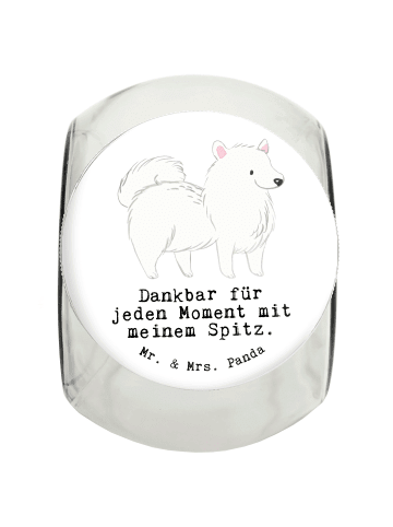 Mr. & Mrs. Panda Bonbonglas Spitz Moment mit Spruch in Weiß