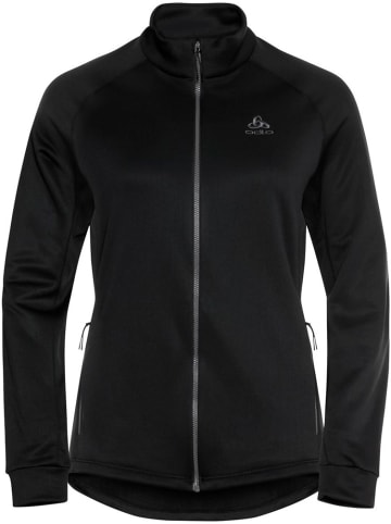 Odlo Longsleeve "Midlayer Full Zip Berra" in Schwarz
