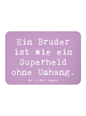 Mr. & Mrs. Panda Magnet Spruch Bruder Superheld mit Spruch in Lavendeltraum