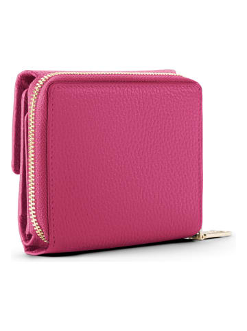 Lazarotti Bologna Leather Zip-Around Geldbörse Leder 12 cm in hot pink
