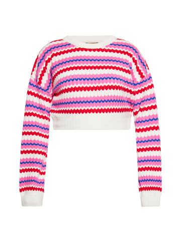 ebeeza Damen Pullover in WOLLWEISS MEHRFARBIG