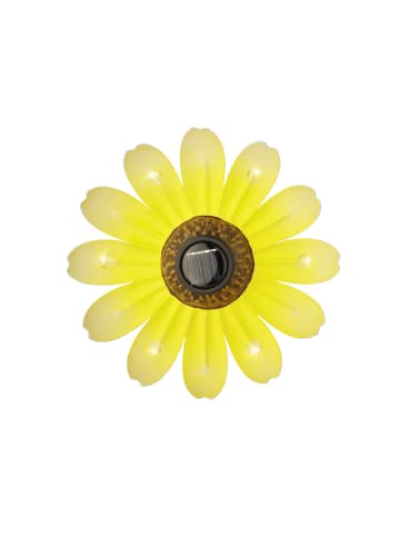 MARELIDA LED Solar Blume Hängedeko Lichtsensor D: 14cm in gelb