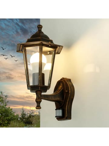 Licht-Erlebnisse Außen Wandlampe (B)17 x (H)39 cm in Kupfer AntikKupfer Antik