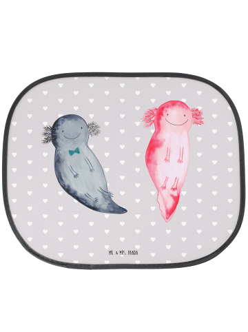 Mr. & Mrs. Panda Sonnenschutz Autoscheibe Axolotl Liebe ohne Spruch in Grau Pastell