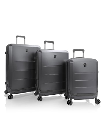 Heys EZ Fashion 4 Rollen Kofferset 3-teilig mit Dehnfalte in charcoal