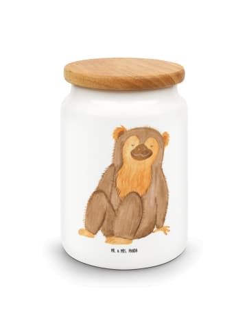 Mr. & Mrs. Panda Dose Affe ohne Spruch in Weiß