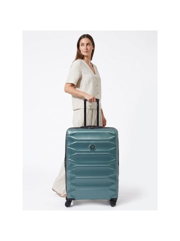 Delsey Meteor 4 Rollen Trolley L 78 cm mit Dehnfalte petrol