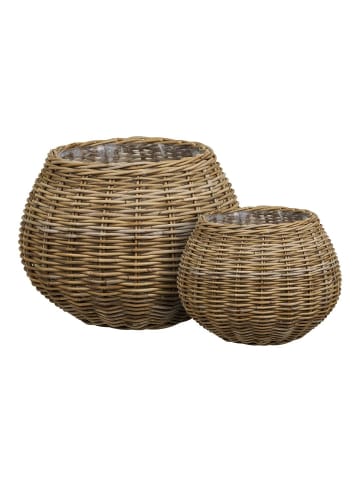 ebuy24 Korb Juna (2-teilig) Natur 57 x 57 cm