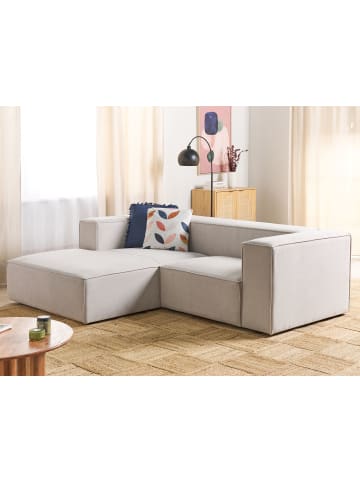 Beliani Ecksofa VERNON in Beige - (W) 236 x (H) 68 x (L) 175 cm
