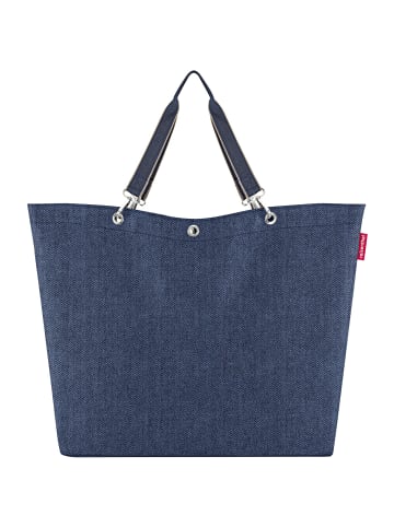 Reisenthel Shopper Tasche Xl 68 cm in herringbone dark blue