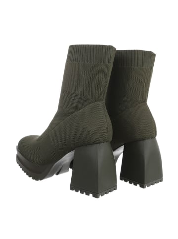 Ital-Design Stiefelette in Olive