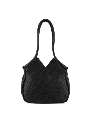 FREDs BRUDER Criss-Cross Shopper Tasche Leder 30 cm in black