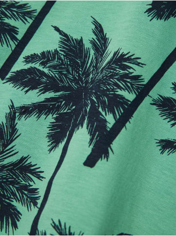 name it T-Shirt 2er-Set Kurzarm Normal geschnitten Rundhals in Grün-2