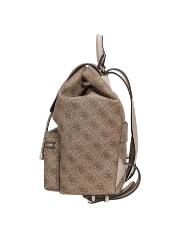 Guess Manhattan II - Rucksack (coal logo) in latte logo