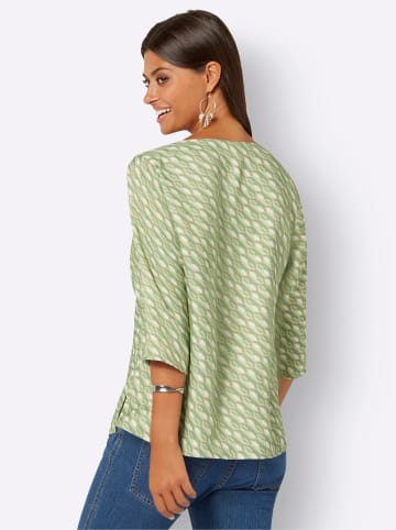 creation L Bluse in weiß-apfel-bedruckt