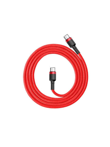 Wisam® Baseus Schnell-Ladekabel USB-C PD 2.0 QC 3.0 60W 1m rot