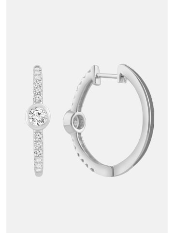 Ethische Diamanten Ohrringe aus 375 Weißgold mit Lab Grown Diamant