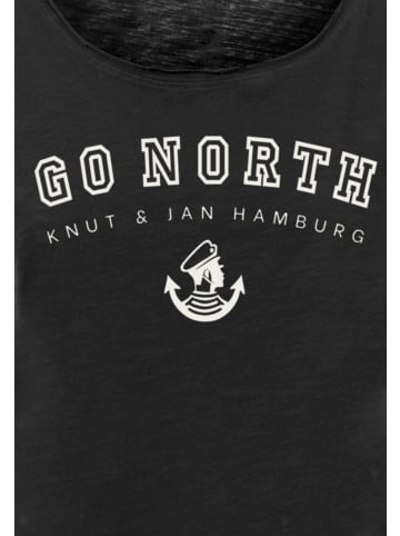 F4NT4STIC Long Cut T-Shirt PLUS SIZE  Go North in schwarz