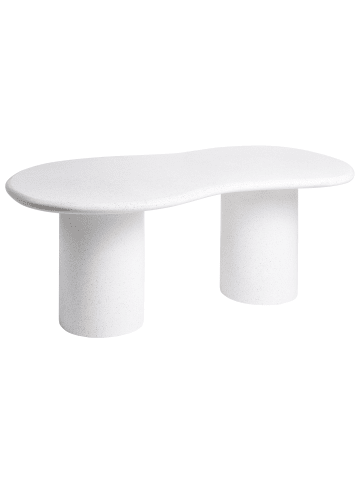 Beliani Esszimmertisch SIRMIONE in Weiß - (W) 110 x (H) 76 x (L) 200 cm