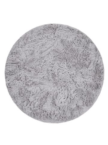 KADIMA DESIGN Hochflor Teppich Shaggy waschbar Unifarben Schlafzimmer in Hellgrau