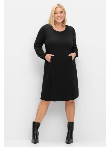 sheego Shirtkleid in schwarz