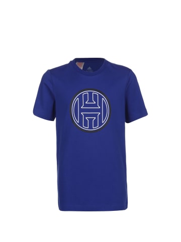 adidas Performance T-Shirt James Harden Logo in blau / weiß