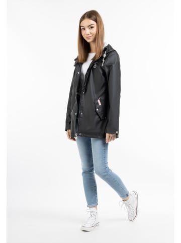 myMo Damen Regenjacke in Schwarz