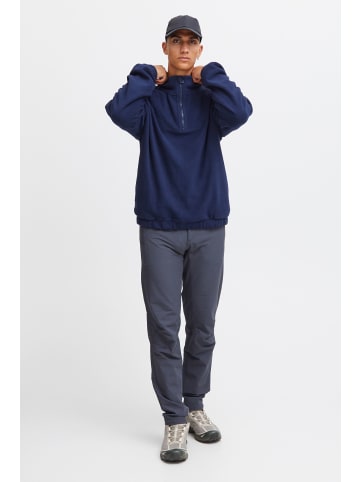 North Bend Troyer NBCotus M 233743MMM  Modischer Fleecepullover mit Troyer Kragen in Blau