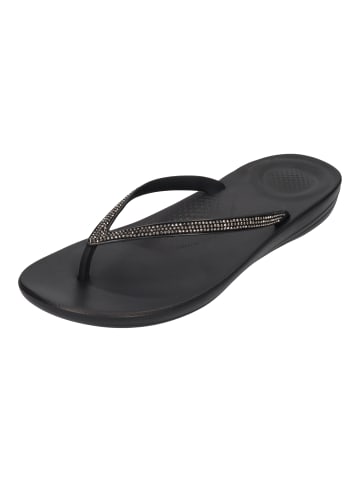 fitflop Zehentrenner IQUSHION SPARKLE in schwarz