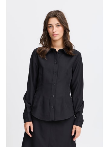 b.young Langarmbluse BYMMMIDDE SHORT SHIRT - 20815531 hochwertige Bluse in Schwarz