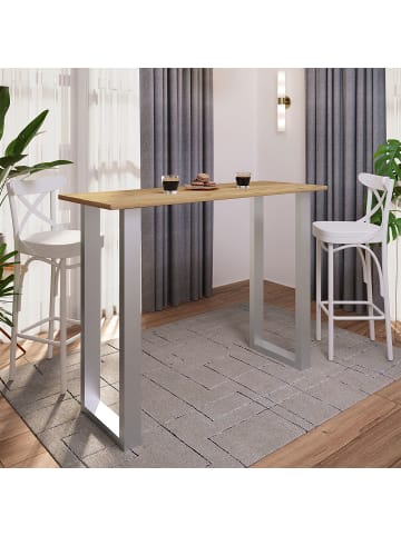 ebuy24 Bartisch Xona dekor Eiche 140 x 50 cm