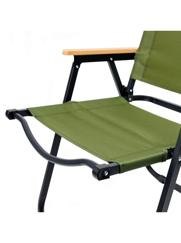 COFI 1453 Platinet Klappbarer Campingstuhl für Outdoor und Wohnmobil in Grün